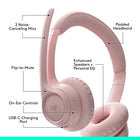 Logitech Zone 300 Wireless Bluetooth Headset With Noise-Canceling Microphone - Rose-Make Your Logitech Headset Yours: Customize your headset’s firmware with the free Logi Tune app, download the app to adjust sidetone, mic level, and EQ for a personalized audio experience
