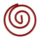 JAM Paper Circular Coloured Papercloops, Red Round Paper Clips, 5 Packs of 50, 250 Total (2187138g)-Material: Metal