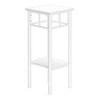 Monarch Specialties - 3279 Table D'Appoint - 28 po H/Blanc/Metal Blanc-Garantie : 1 an limite pour les pieces