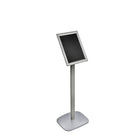 Azar Displays Angled Snap Frame Floor Display, 11" x 8.5" (300240-SLV)-Snap Frame