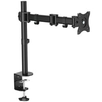 StarTech Desk-Mount Monitor Arm, Articulating, Heavy Duty Steel (ARMPIVOTB)-Desk-mount monitor arm supports displays up to 27" in size and 17.6 lb in weight