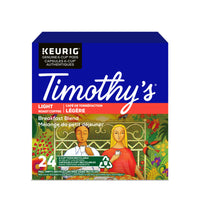Timothy's Breakfast Blend K-Cup Pods - 24 Pack-Brew 1 cup at a time of fresh roasted gourmet breakfast blend coffee