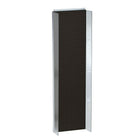 Azar Displays 16.75"W x 60"H Powerwing Pegboard Display, Solid Black (700356-BLK)-Includes 2 clear plastic side wings measuring each 4-1/2" W and Acrylic Sign Holder strip