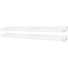 nexxt FN00402-4MC Edge 44" x 4" Picture Frame Ledge, White-Material: floating wall shelves are made of high-quality, durable medium-density fiberboard (MDF) that provides stability. rely on the shelf to keep your items safe and sound, with a visually pleasing finish