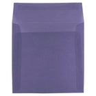 JAM Paper 6.5 x 6.5 Square Envelopes, Wisteria Purple Translucent Vellum, 100 Pack (1592113g)-Size: 6-1/2" x 6-1/2"