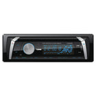 DS18 Auto Stereo Package with Bluetooth Receiver, 2 x 6.5" 4-Way and 2 x 6x9" 5-Way Speakers-The In-dash radio receiver plays AM/FM radio, CD, MP3, WMA and supports USB/SD/MMC and aux inputs all on the detachable face. LCD display with Blue night illumination