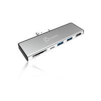 J5Create JCD324 Ultradrive Mini-Dock for Surface Pro 7 - Silver-Mini Dock for Microsoft Surface Pro 7