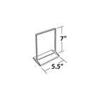 Azar Displays 7" x 5.5" Vertical Top Load Acrylic Sign Holder, Clear, 10 Pack (142709)-Cards can be inserted back to back for easy viewing