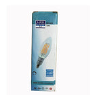 Northern Stars 80034 LED Light Bulb, Candelabra B10 4W, Filament, Dimmable, Clear, Silver, 10 Pack-Filament, Clear