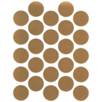 St. James Imprintable Seals, 1-3/4" (4.5cm) Diameter, Metallic Gold, 200 Pack-Excellent choice to showcase a corporate seal, embossing die or printed message