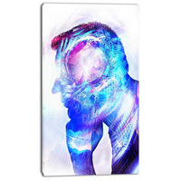 Designart Thoughts of Time Street Art Canvas Artwork, (PT3602-20-40)-Print