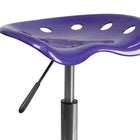 Flash Furniture Vibrant Violet Tractor Seat & Chrome Stool-Pneumatic Seat Height Adjustment