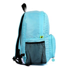 PACK N FOLD 50708 Foldable Lightweight Water-Resistant Backpack, Blue-Blue. Polyester