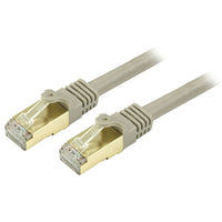 StarTech Câble de raccordement Ethernet Cat6 blindé, 6 po, gris (C6ASPAT6INGR)-Protège vos données contre le bruit, les interférences radio et les perturbations électromagnétiques