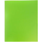 JAM PaperMD – Chemises Eco en plastique biodégradable avec deux pochettes, vert lime, paquet de 12-5
