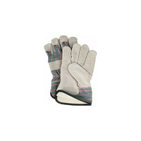 Zenith Safety Fitters Gloves, Large, Split Cowhide Palm, Cotton Fleece Inner Lining - 12 Pack-Cuff Material: Starched