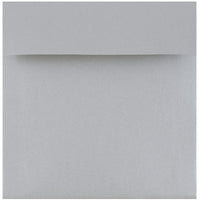JAM Paper 6 x 6 Square Envelopes, Stardream Metallic Silver, 250 Pack (V018307H)-Silver stardream metallic envelope