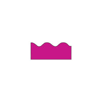 Trend T-91256 39' X 2.25" Scalloped Solid Terrific Trimmer, Hot Pink, 108 Pack (T-91256)-Bulletin board trimmers can be used to embellish classrooms of prekindergarten to grade 12 students