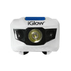 iGlow 1+2 LED Head Light - 2 Pack-Head pivots 90 degrees vertically to illuminate desired area