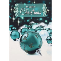 Mill Brook Studio "Merry Christmas" Ornaments Greeting Cards with Envelopes - 5-3/8" x 7-3/4" - 18 Pack-Greeting Cards