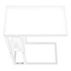 Monarch Specialties 3676 Accent Table - 25"H/White/White Metal-9