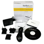 StarTech  Concentrateur USB 3.0 à Gigabit Ethernet NIC adaptateur réseau avec 3 ports, blanc-Compact et portatif, le concentrateur USB 3.0 peut être alimenté par prise USB