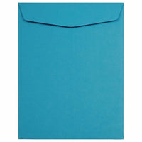 JAM Paper 10" x 13" Open End Catalog Coloured Envelopes - Blue Recycled - 10 Pack -Colour: Blue Open End Catalog Envelopes