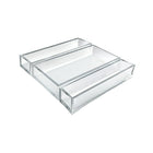 Azar Displays Deluxe Tray 3 Piece Set, Narrow Trays and Large Tray (556222)-Narrow tray inside dimensions: 11.19"W x 2.31"D x 1.63"H