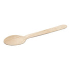 Eco-Packaging - Cuillère en bois compostable de 6 po - Paquet de 1000-Fabriqué à partir de ressources 100 pourcent renouvelables (bois de bouleau)