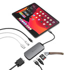 Adam Elements Casa X USB-C 10-in-1 Adapter - Space Grey-3.5mm Audio Jack with 48kHz