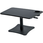 Victor Height Adjustable Laptop Stand with Cup Holder, Black (DC240B)-Enables stand up operation of laptop computers or tablets at a comfortable ergonomic height