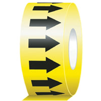 Directional Flow Arrow Tapes, Directional Flow Arrow, SAZ903-Colour - Black/Yellow