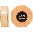 JAM Paper Double Faced Satin Ribbon, .88 Inch Wide x 25 Yards, Ivory, 2 Pack (807SAiv25g)-Perfect for gift wrapping, clothes, decorating or tying around gourmet bottles, jars and gift baskets
