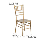 Flash Furniture HERCULES Series Wood Chiavari Chairs - Gold - 2 Pack-Ships Fully Assembled