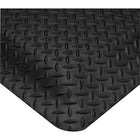 Wearwell 1" SMART Diamond-Plate No. 497, 2' x 75', Black-Diamond plate surface with a 100% recycled urethane composite sponge base