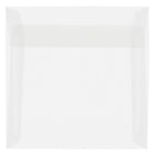 JAM Paper 8 x 8 Square Envelopes, Clear Translucent Vellum, 250 Pack (51287H)-Clear translucent envelope