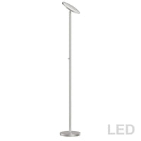 Dainolite 30W LED Torchier, Satin Nickel Finish (701LEDF-SN)-Floor Lamp