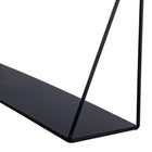 Truu Design Iron Floating Wall Shelves, Set of 2, 13.5 x 5 inches, Black-Design: matte Black finish creates a modern-contemporary look, minimalistic yet makes a statement