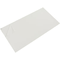 Zenith Safety Clean Room Mat, 1.57 Mils Thick, 3-3/4' L x 1-1/2' W, White - 2 Pack-Backing Thickness 1.57 mils