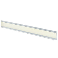 Azar Displays 1.5" x 11" Plastic Adhesive-Back C-Channel Nameplates, Clear, 10 Pack (199606)-Great for offices, schools, business and much more