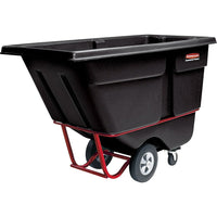 Rubbermaid, Tilt Truck, Polyethylene, 1 Cu. Yd., 1250 Lbs. Load Capacity-Bin Material: Polyethylene