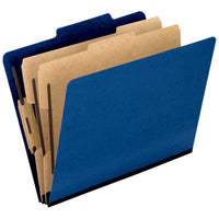 Pendaflex Classification Folder with 2 Dividers - Legal - Blue - 2 Pack-Made with 25 pt pressboard