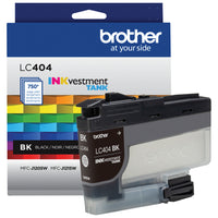 Brother LC404BKS Cartouche d’encre authentique noire à rendement standard INKvestment Tank-Noir