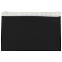 JAM Paper Foil Envelopes with Self Adhesive Closure, 6 1/8 x 9.5, Booklet, Black, 100 Pack (01323282B)-Black