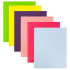 JAM Paper Laminated Glossy 2 Pocket School Presentation Folders, Assorted Fashion Colours, 6 Pack-Fashion Color Glossy Cardstock Folders