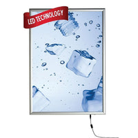 JJ – Cadre Snap rétroéclairé au DEL, 22 x 28 (LLEDSE2228S)-Cadre porte-affiche rétroéclairé