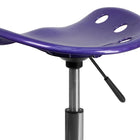 Flash Furniture Vibrant Violet Tractor Seat & Chrome Stool-Swivel Seat