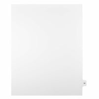 Mark Maker – Onglets séparateurs juridiques blancs, 1/15 onglets, format lettre, sans trous, numéro 14, 25/paquet-Onglets séparateurs blancs, 1/15 onglets