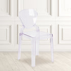 Flash Furniture Ghost Chair with Tear Back (OWTEARBACK18)-Protective Plastic Floor Glides