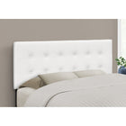 Monarch Specialties 6002F Full Size Headboard - White Leather-Look-For use with a full-size bed that has a box spring and mattress (not included)